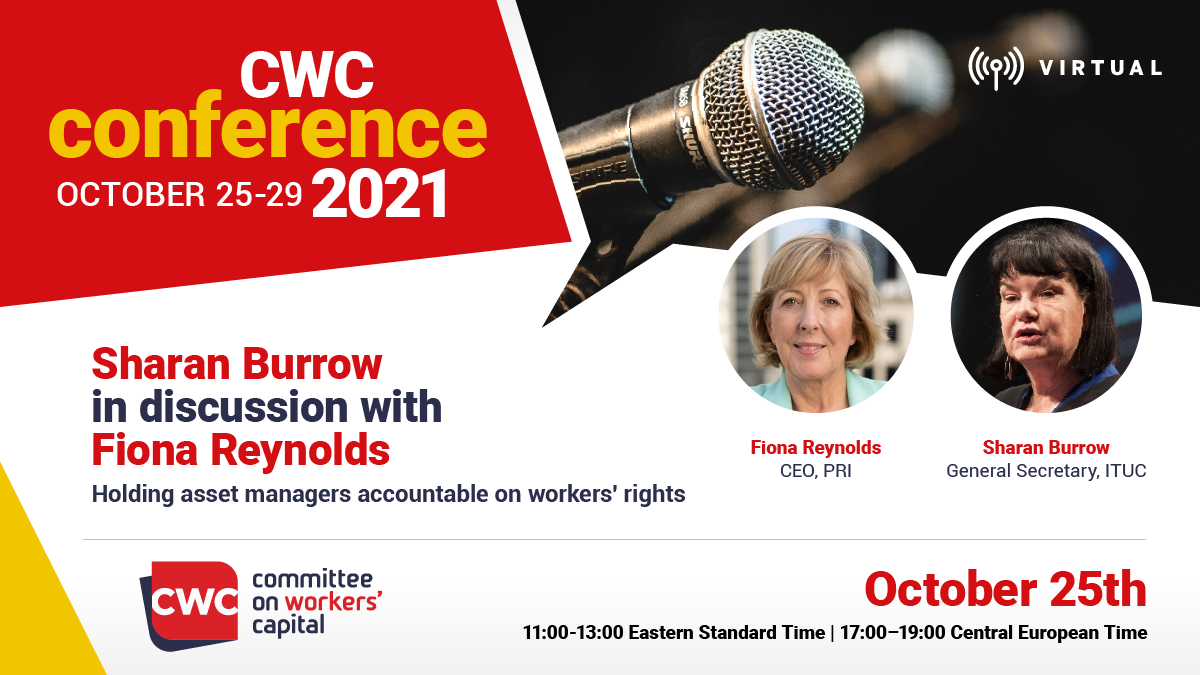 CWC 2021 Conference: Fiona Reynolds in discussion with Sharan Burrow
